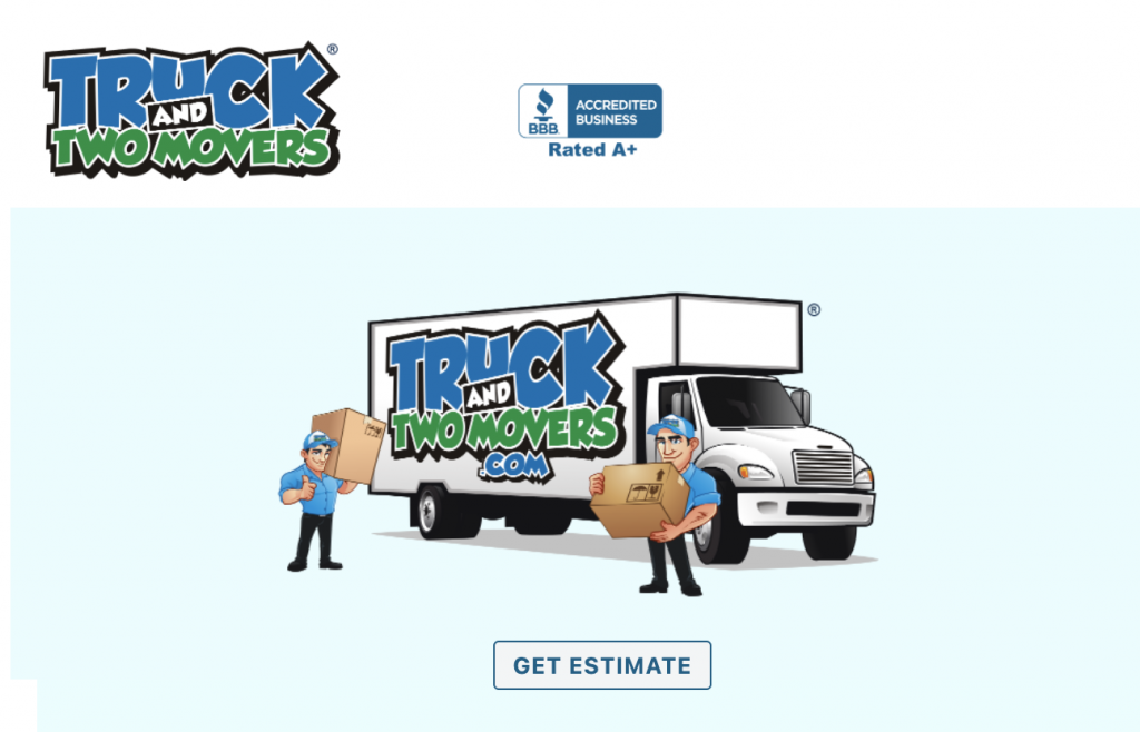 truck and two movers
