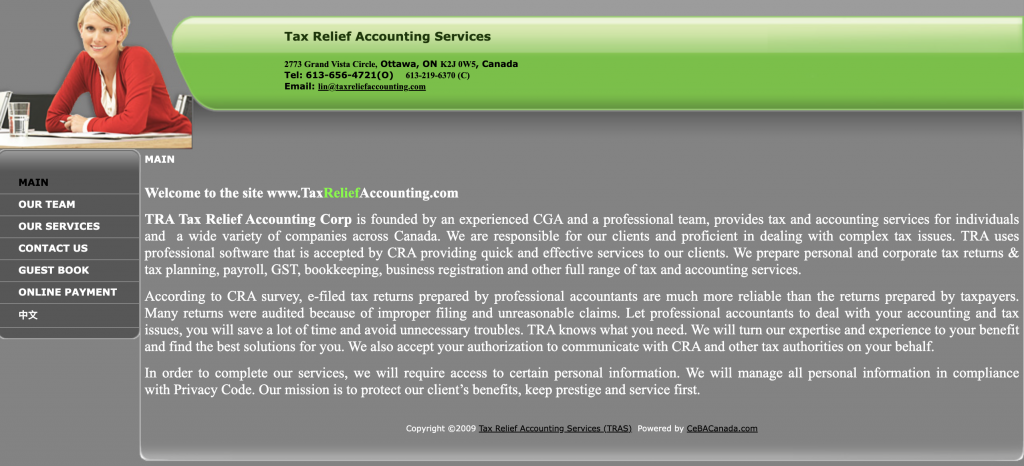 TRA Tax Relief Accounting Corp